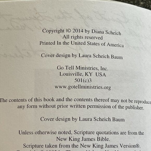 Holy Fire One Jesus-One Church Diana Scheich Go Tell Publications Paperback - Picture 6 of 6